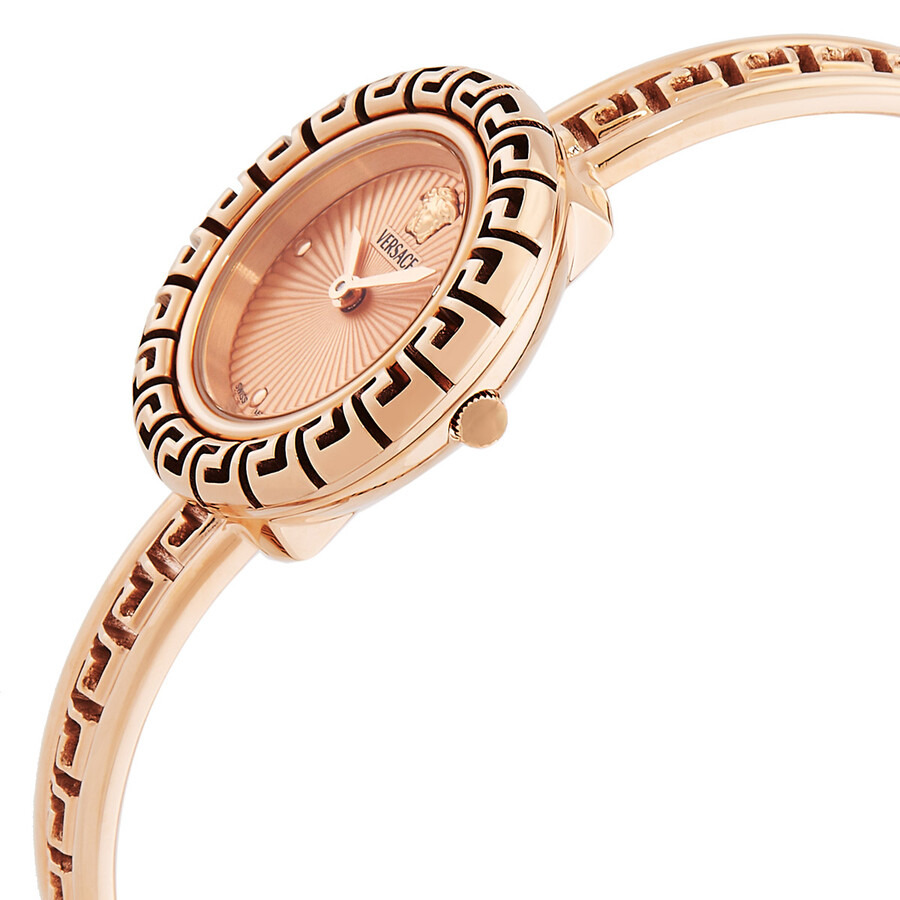 Versace La Greca Quartz Rose Gold Dial Ladies Watch VE8C00424 - 2