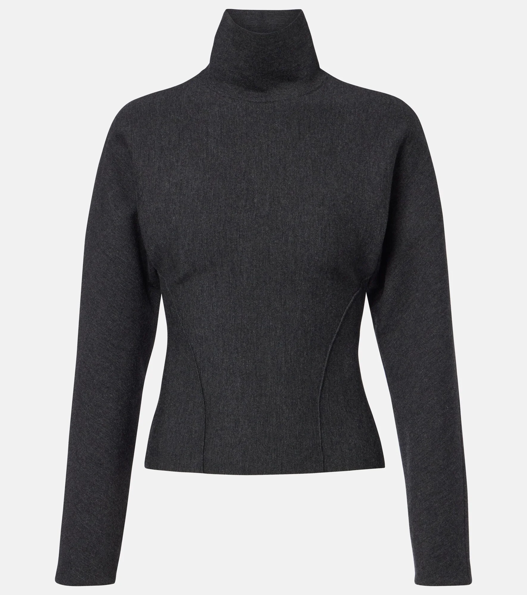 Wool-blend turtleneck sweater - 1