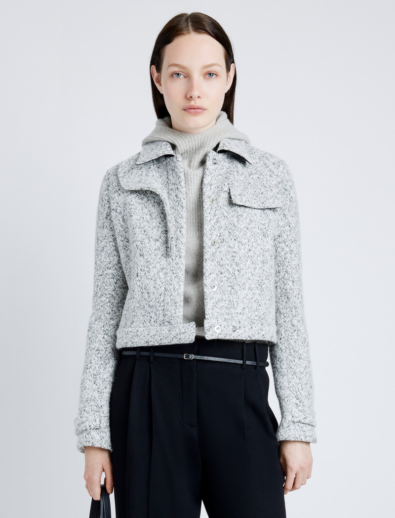 Rivers Jacket in Cotton Wool Jacquard 2