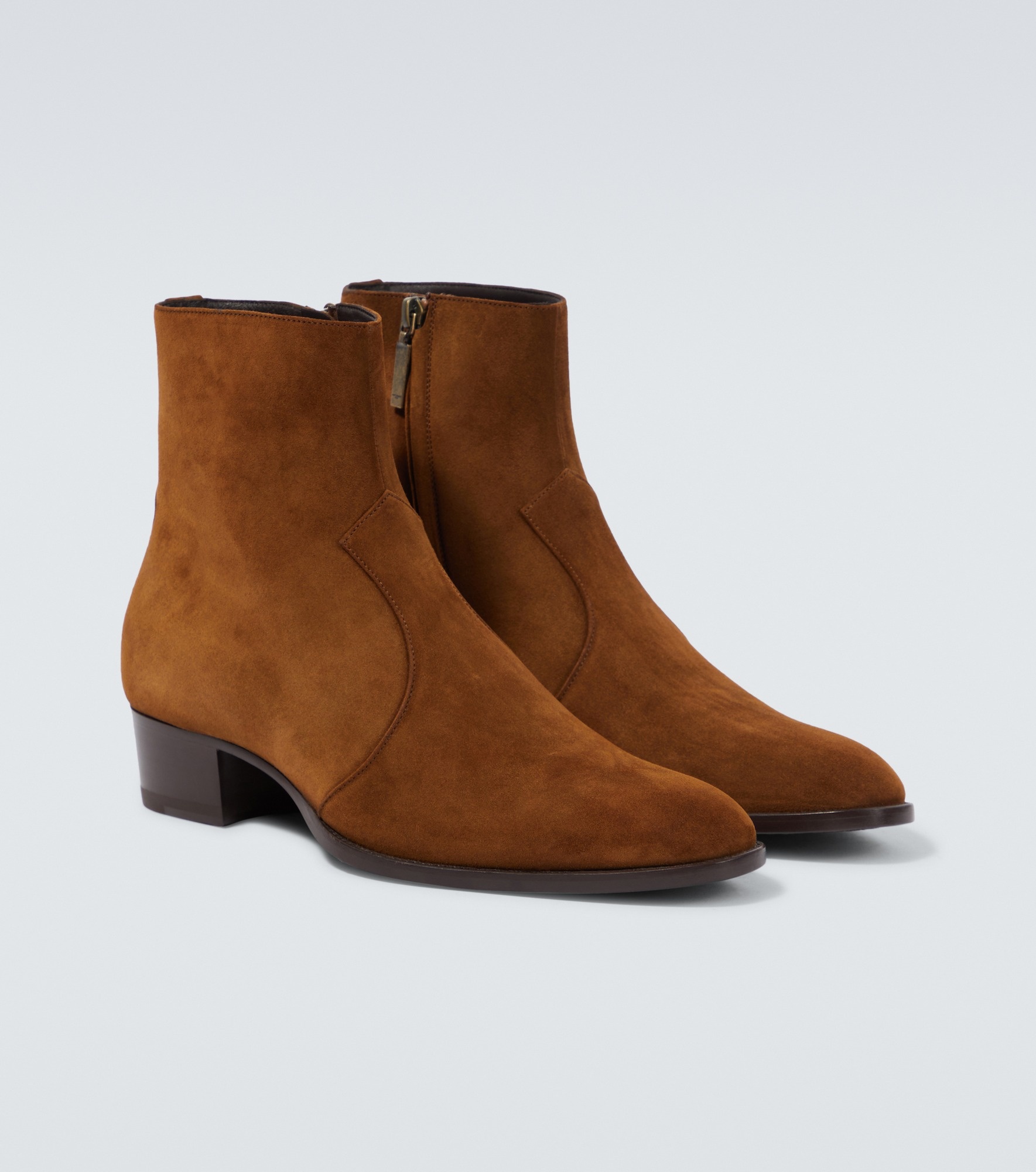 Wyatt suede ankle boots - 5