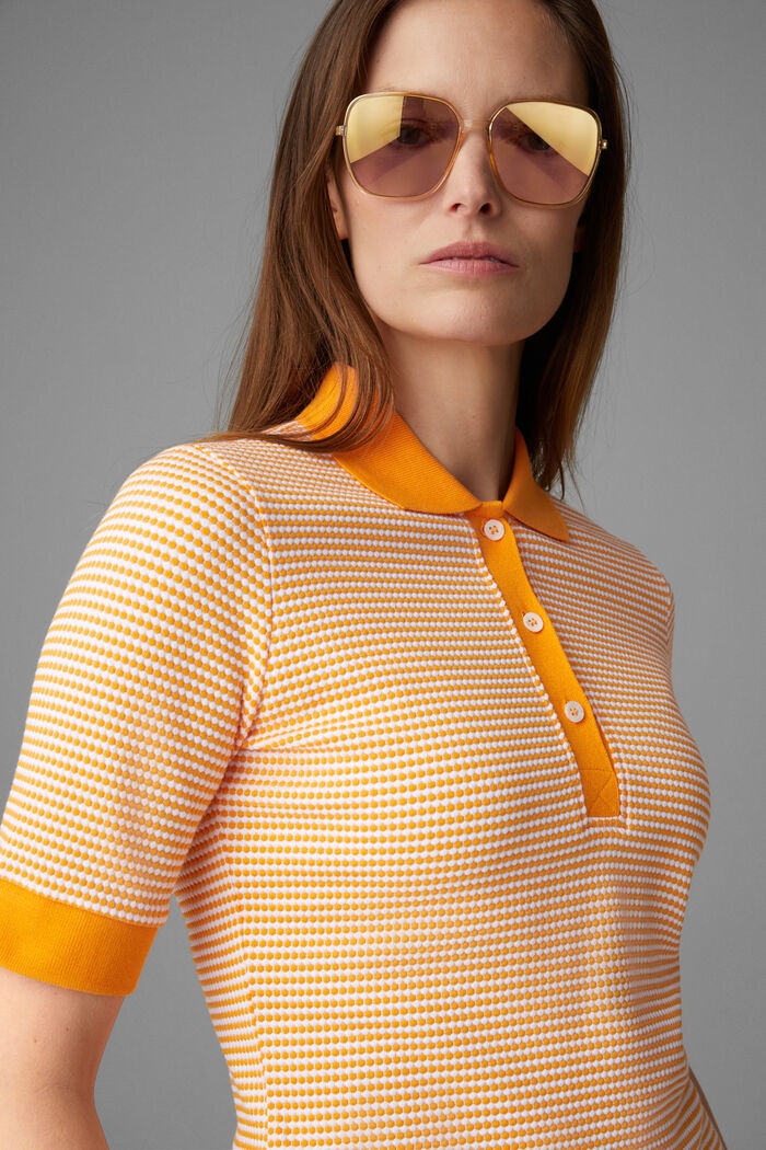 Wendy Polo shirt in Orange/White - 4