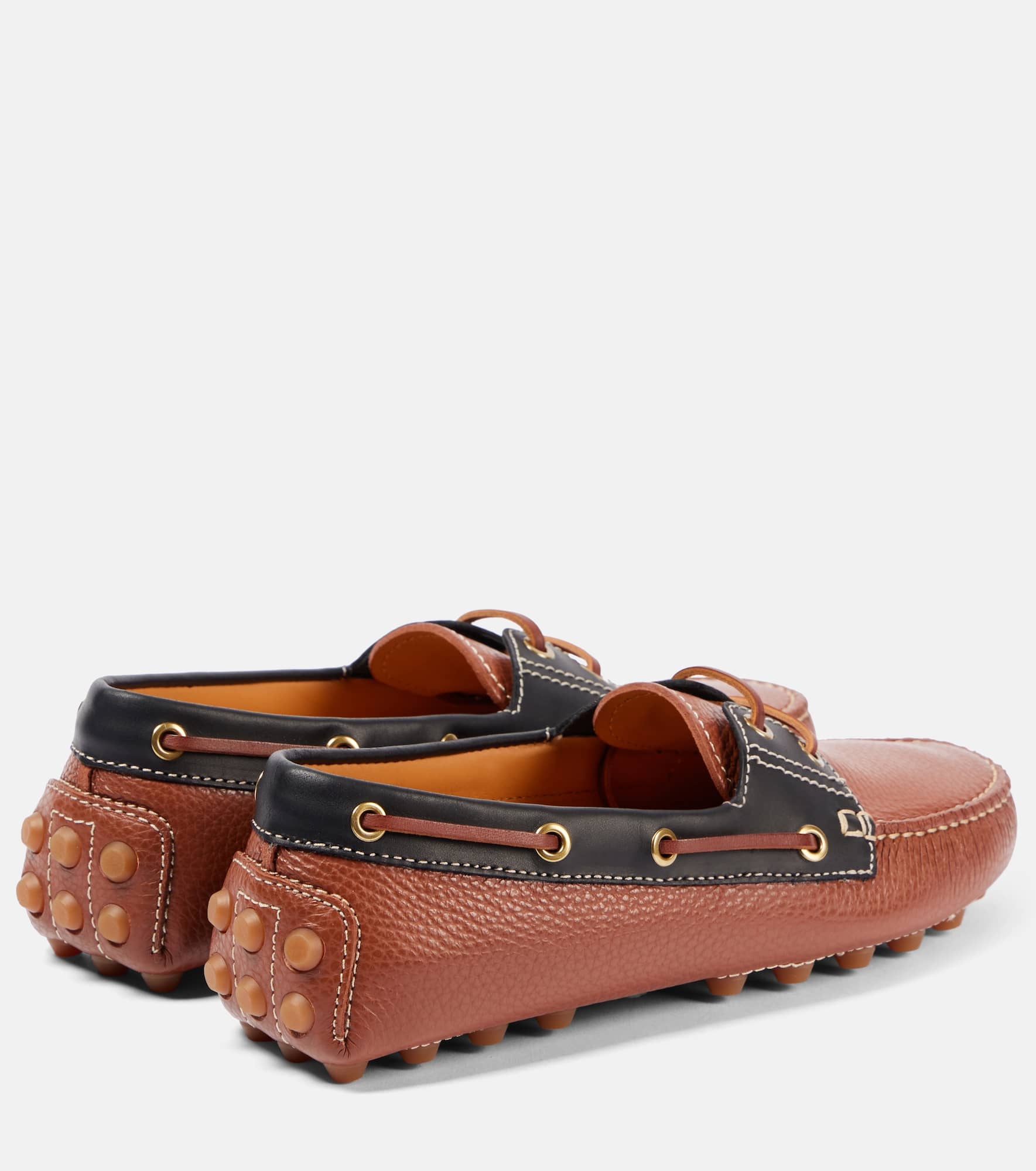 Gommino Bubble leather boat shoes - 2
