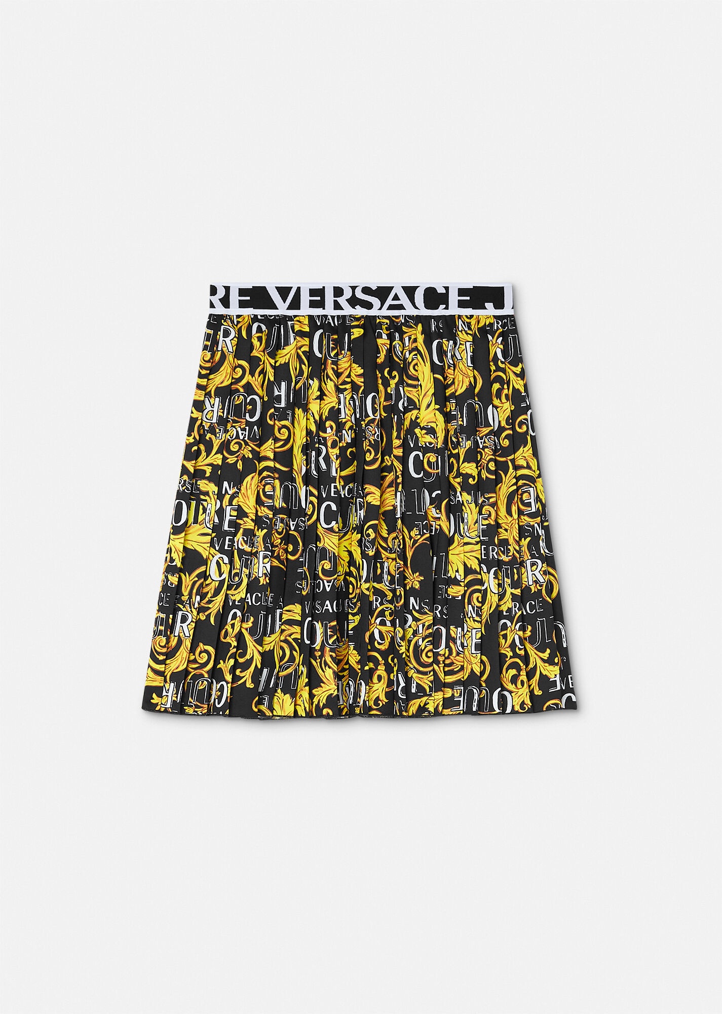 Logo Couture Pleated Skirt - 1