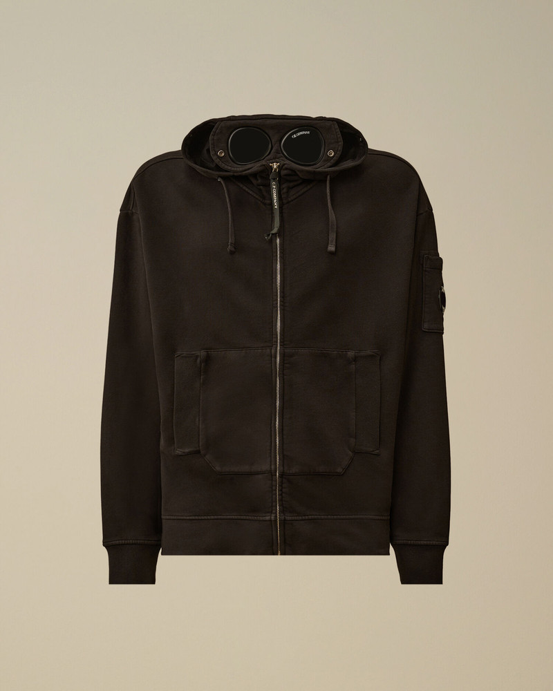 Brushed and Emerized Diagonal Fleece Boxy Goggle Sweatshirt 1