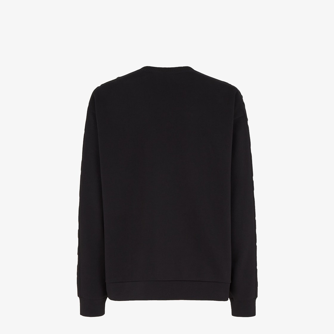 Regular-fit, crew-neck sweatshirt. Made of black jersey. Customized with the Fendi Roma logo embroid - 2