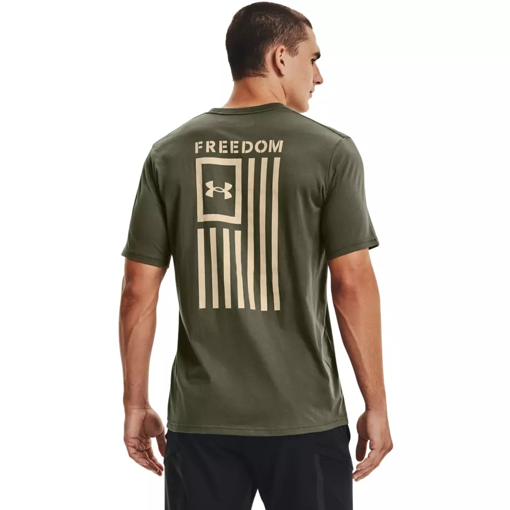 Men's Freedom Flag Tee-Green - 2