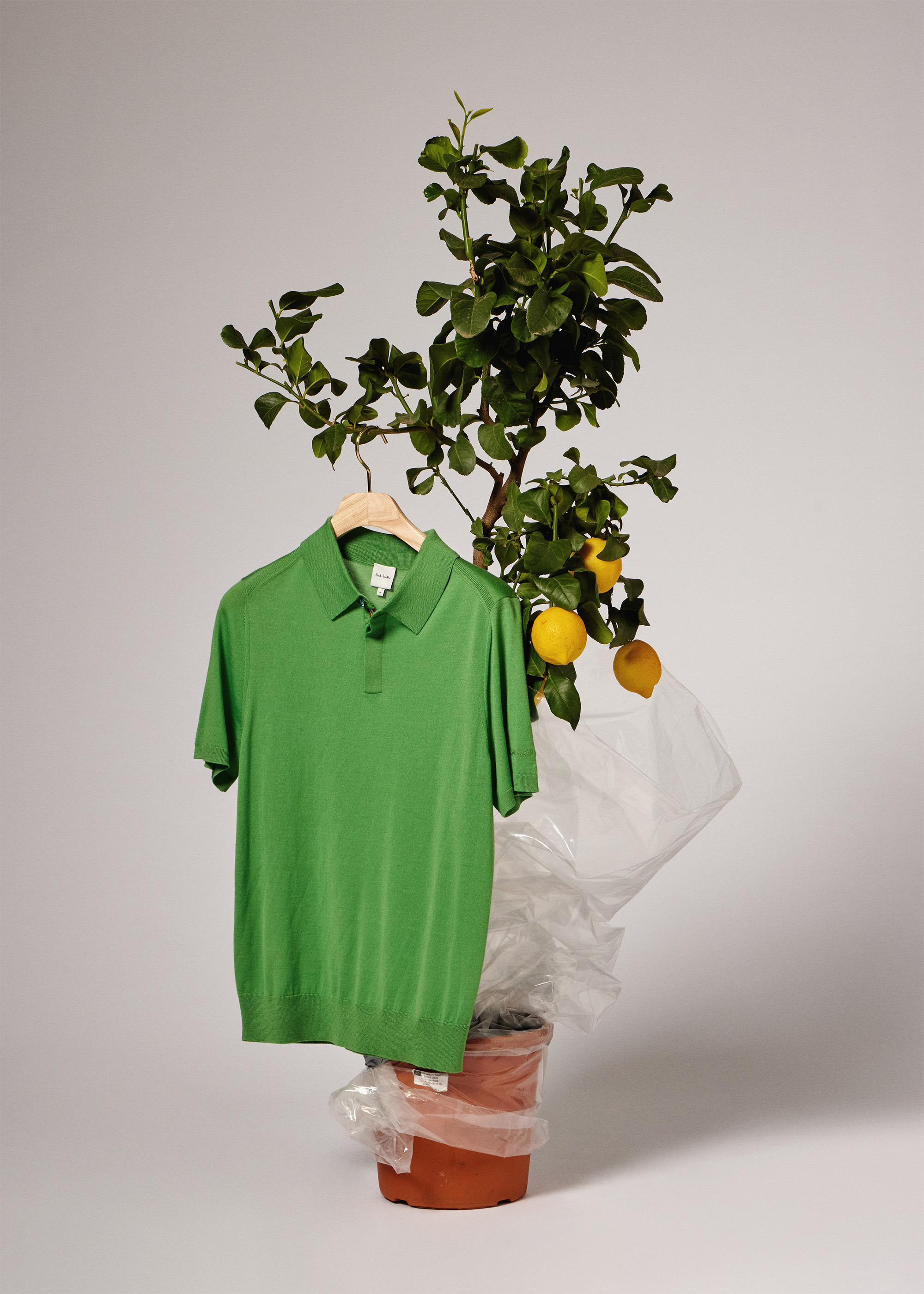 Bright Green Merino Wool Short Sleeve Polo Shirt - 2