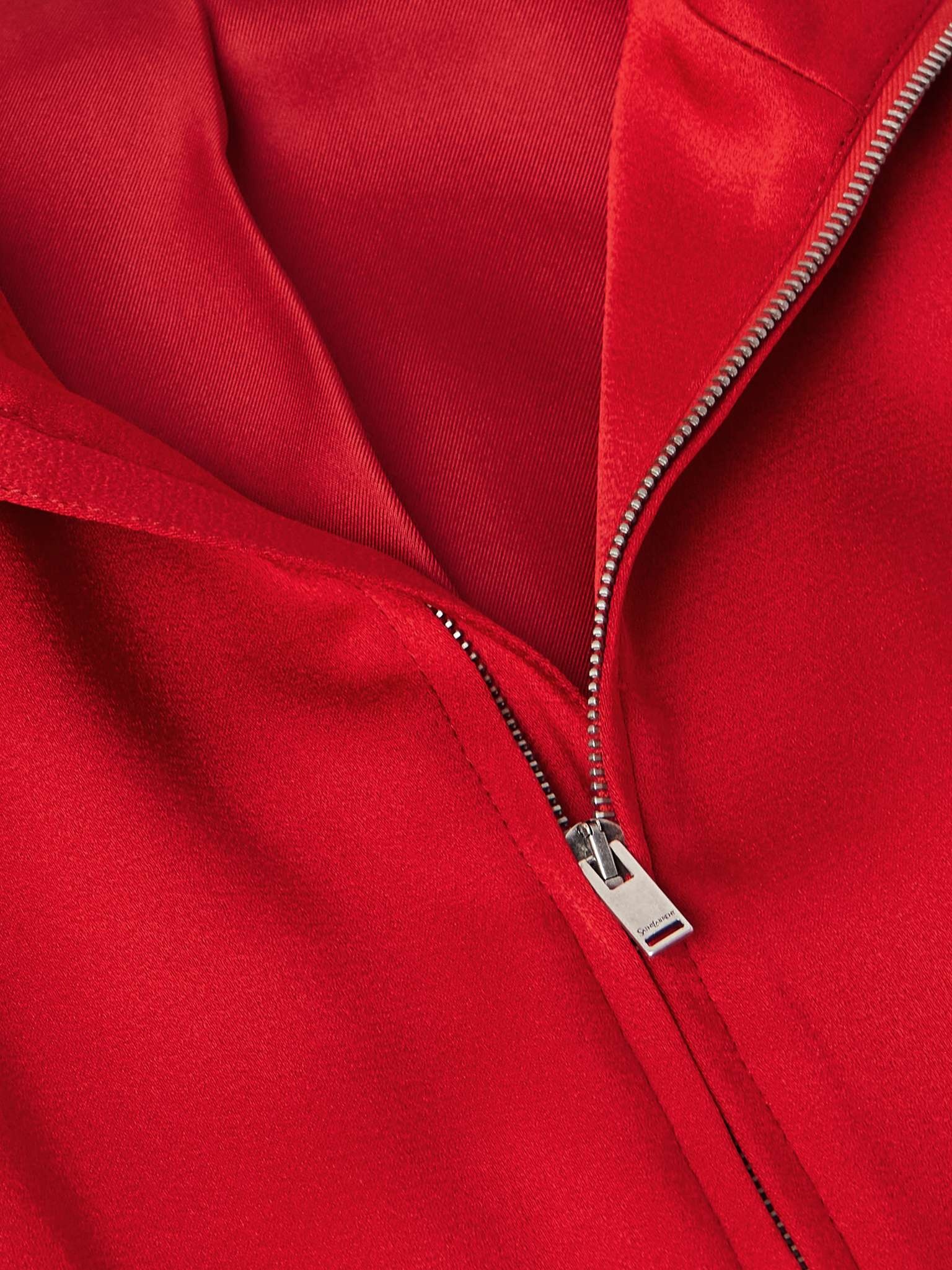 Striped Satin Track Jacket - 4