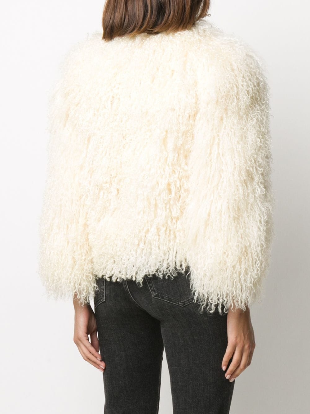 oversized shearling jacket - 4