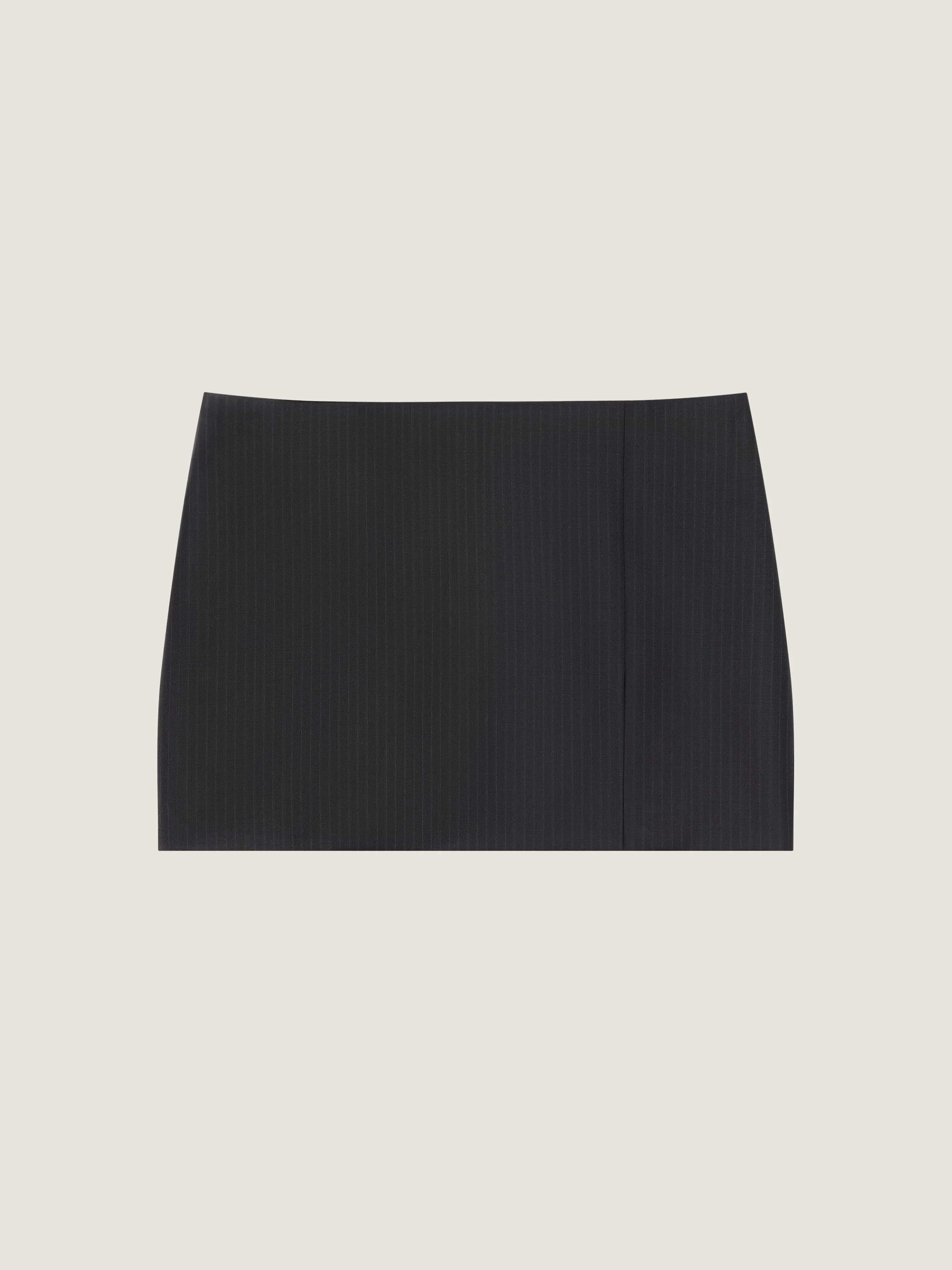MINI STRIPED SKIRT IN WOOL - 1