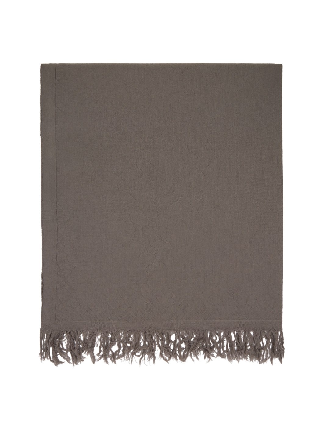 Gray Knit Blanket Scarf - 2