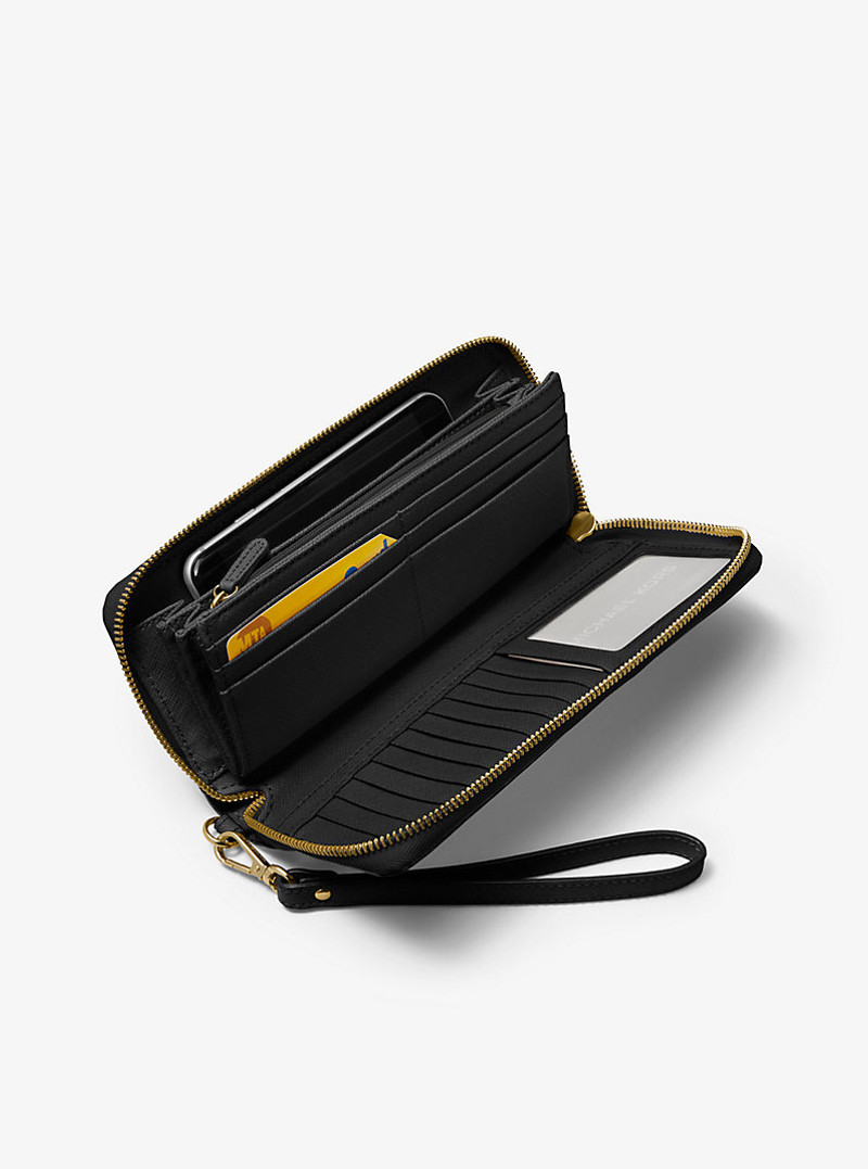 Leather Continental Wristlet 3
