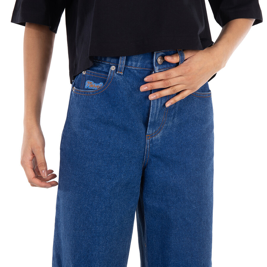 Marni Organic Denim Wide-Leg Jeans - 2