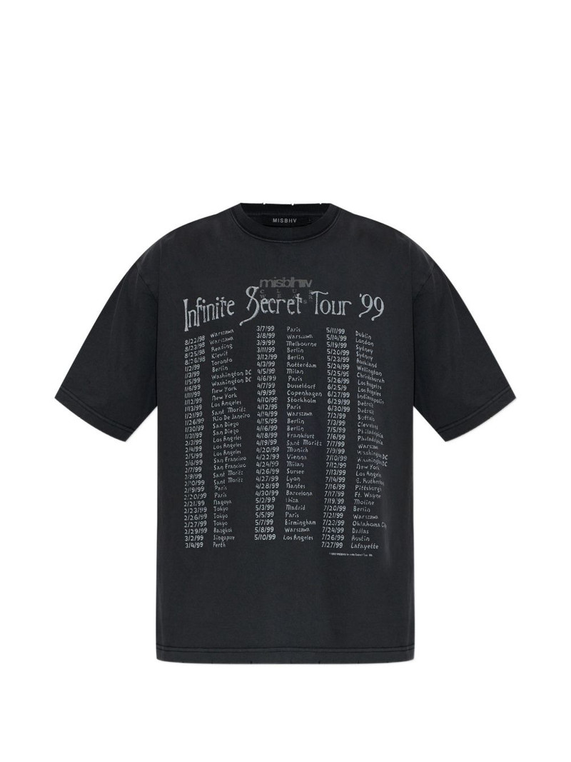 infinite secret tour print T-shirt 1