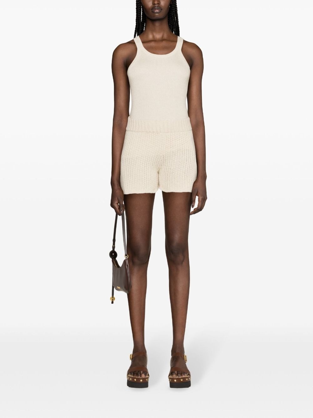 racerback ribbed tank top - 2