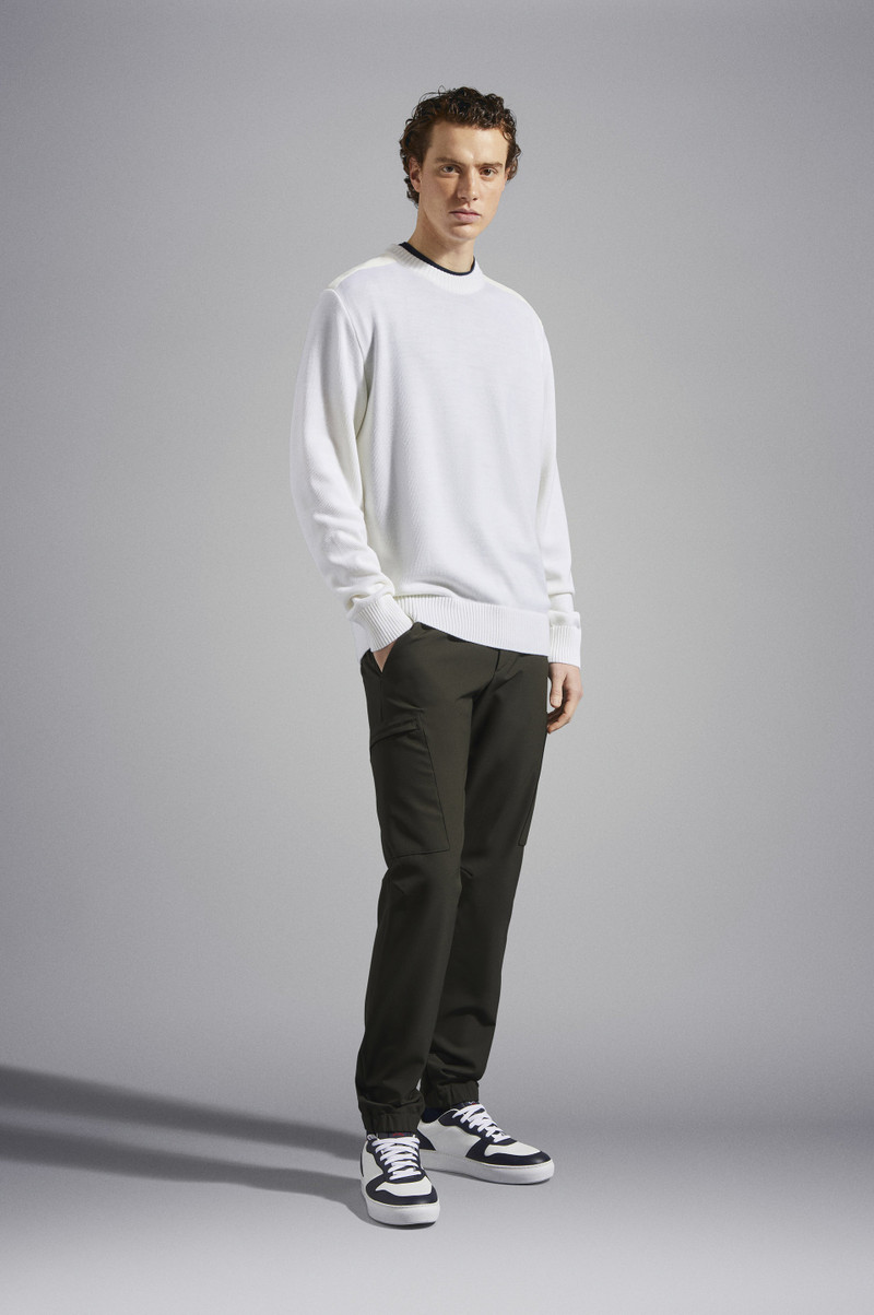 Paul & Shark BRETAGNE WOOL CREW NECK WITH ICONIC BADGE outlook