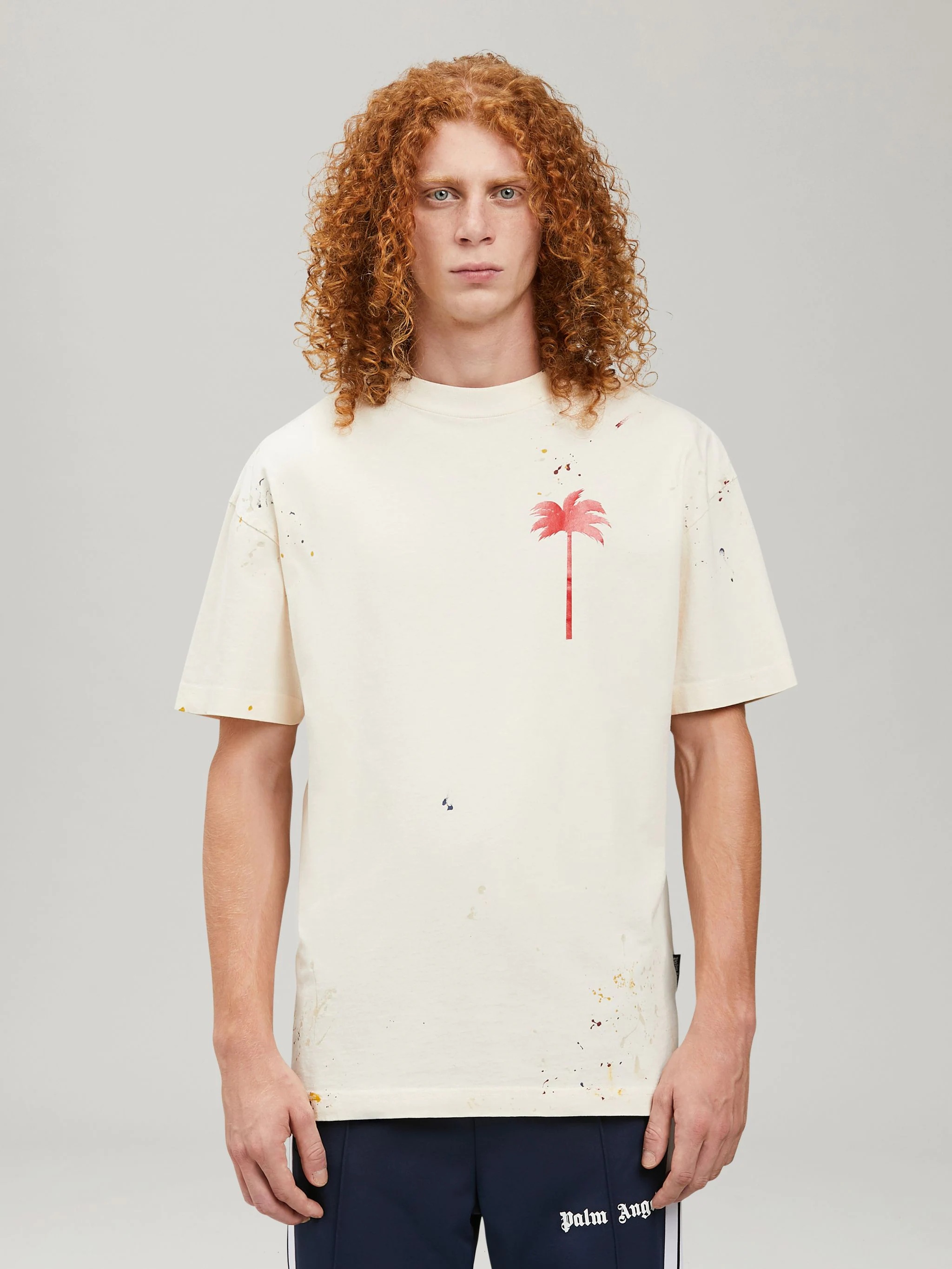 Palm Angels PALM TREE PAINTED T-SHIRT | REVERSIBLE