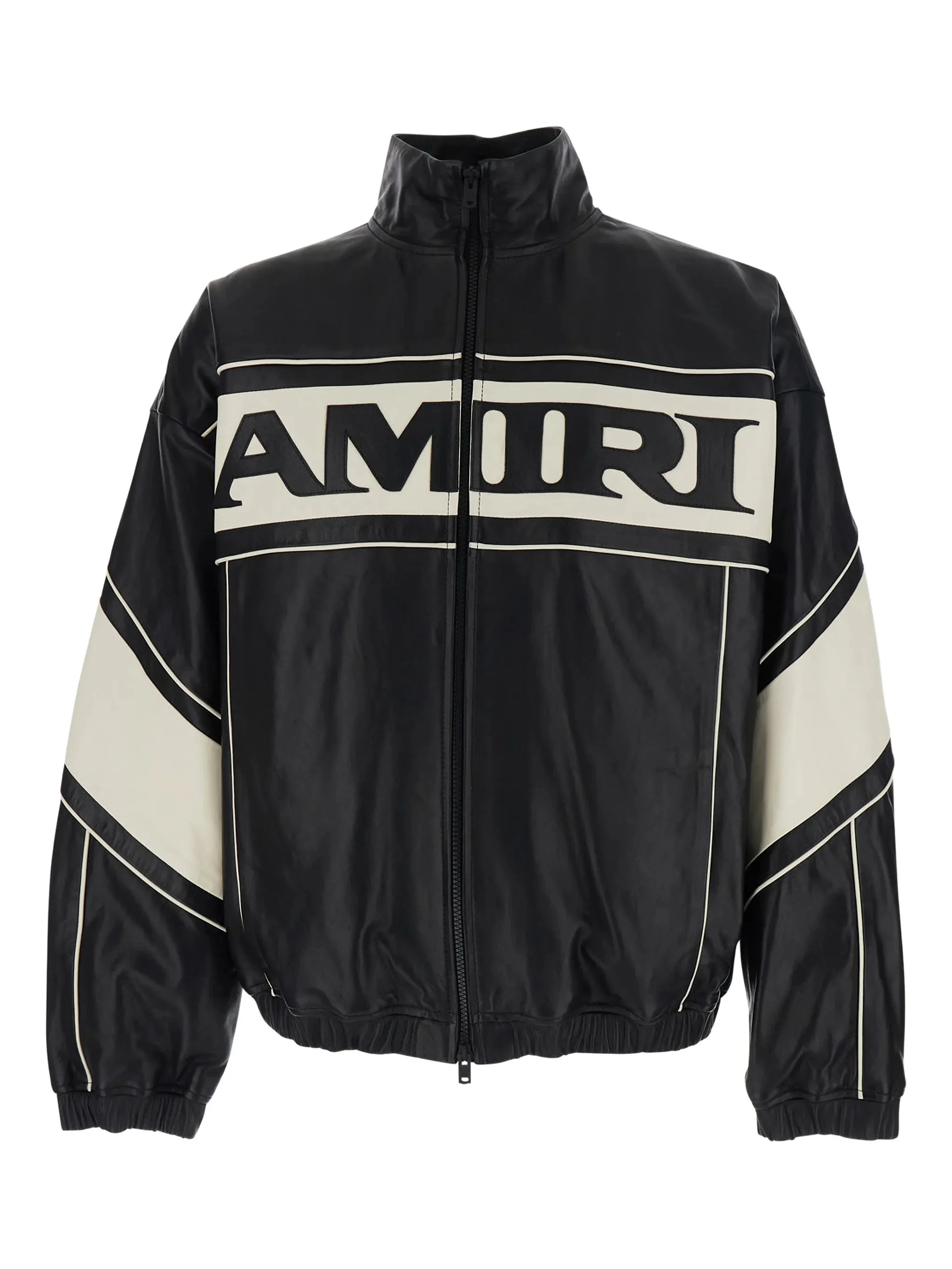 Amiri Logo-print Leather Jacket - 1