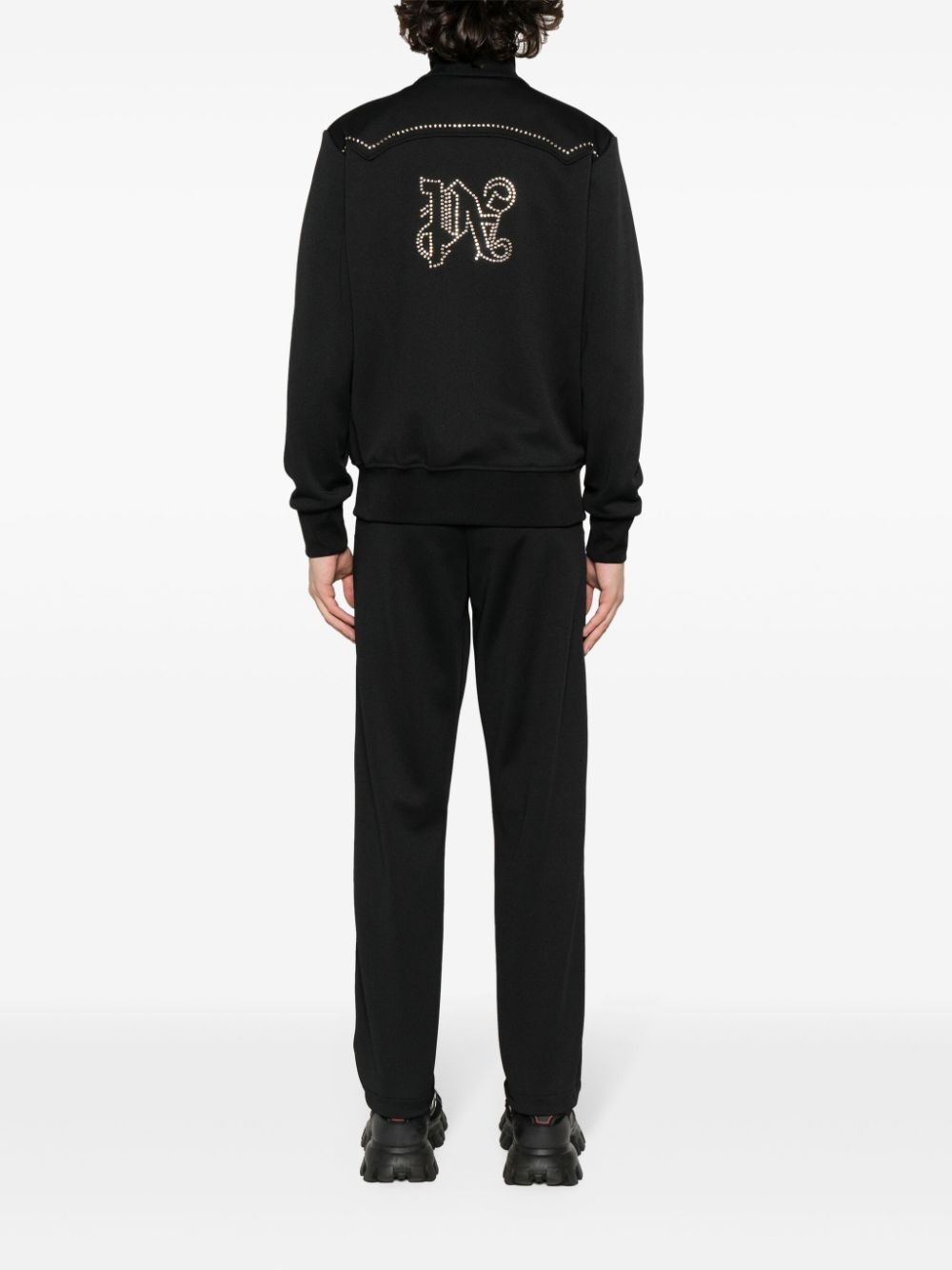 stud-embellished straight-leg track pants - 2