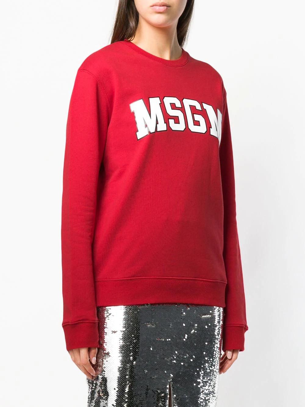 logo print sweatshirt - 3