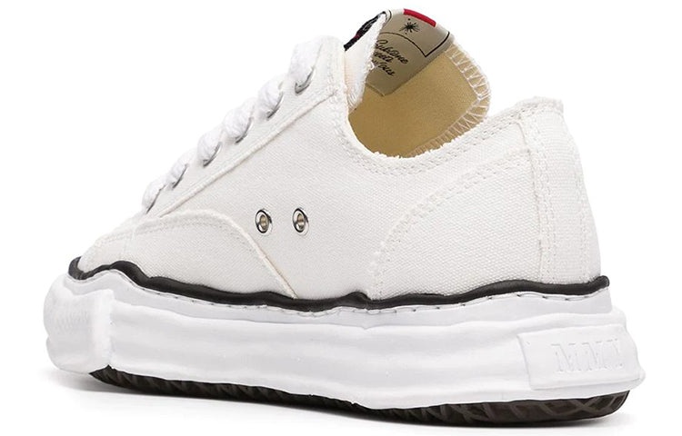 Maison MIHARA YASUHIRO PETERSON OG Sole Canvas Low 'White Cream' A01FW702-WHT - 4