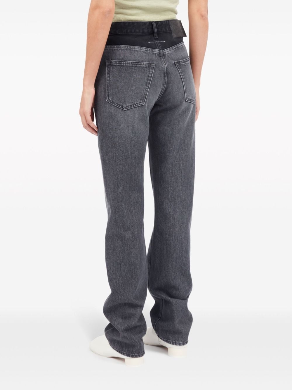 slim-cut cotton jeans - 5
