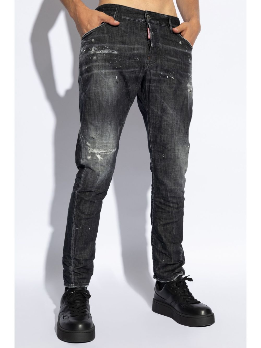 distressed skinny jeans - 3