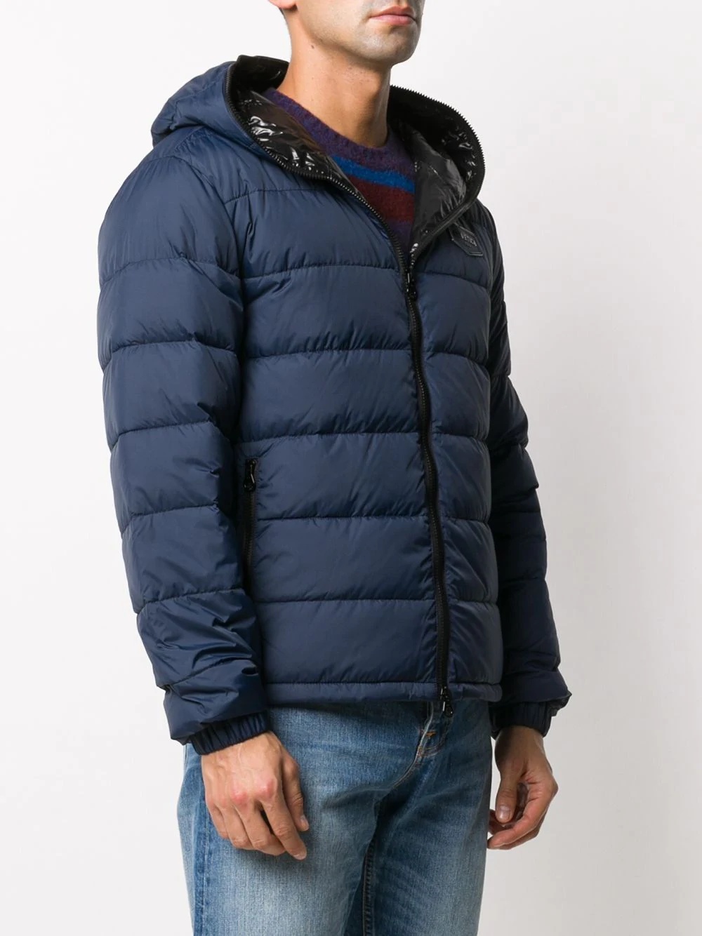 feather down hooded jacket - 3