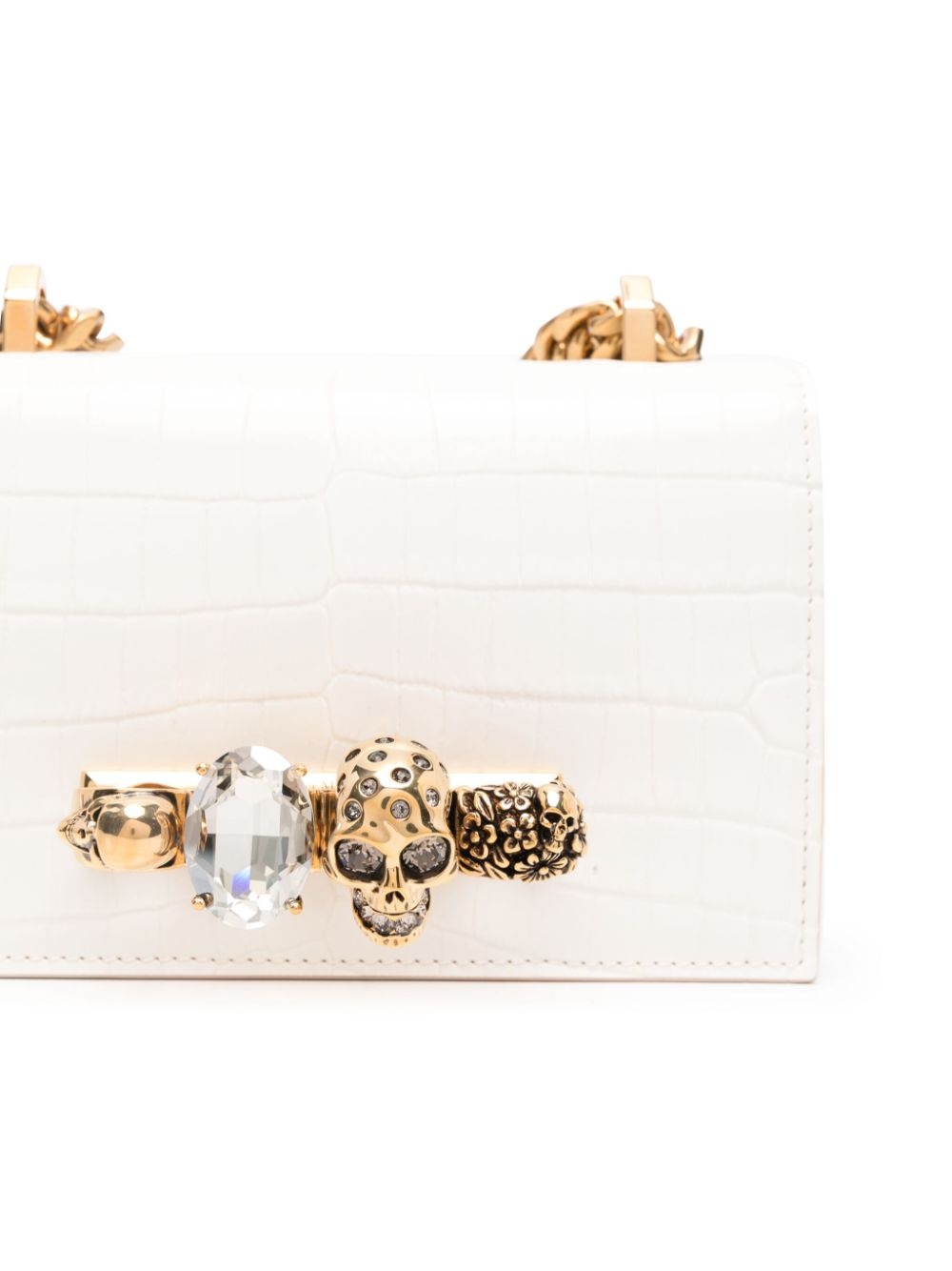 embossed knuckleduster shoulder bag - 4