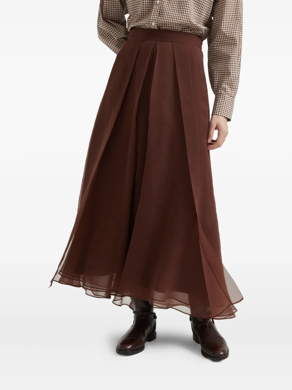 Long Silk Skirt - 3