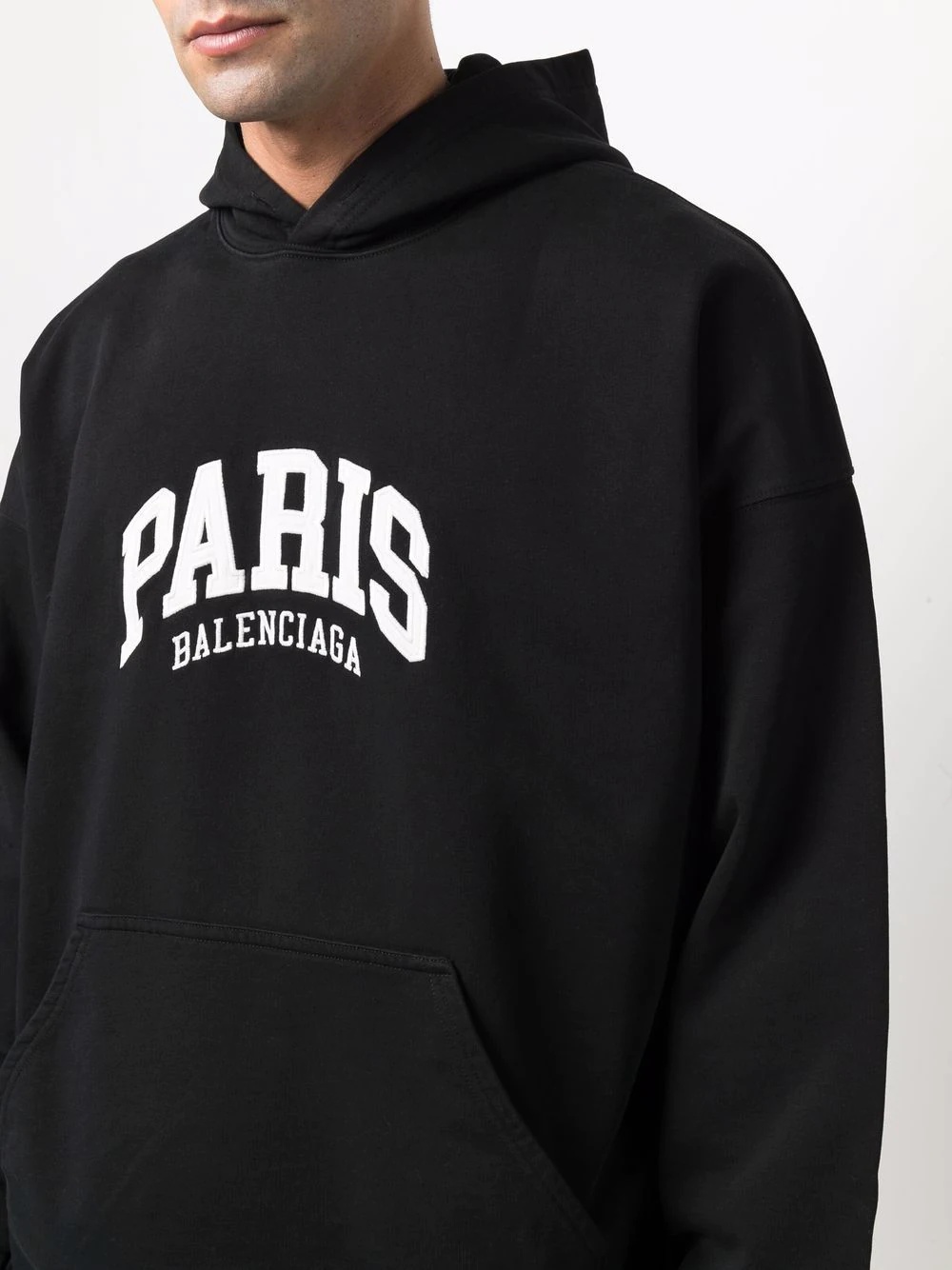 Paris logo embroidered hoodie - 6