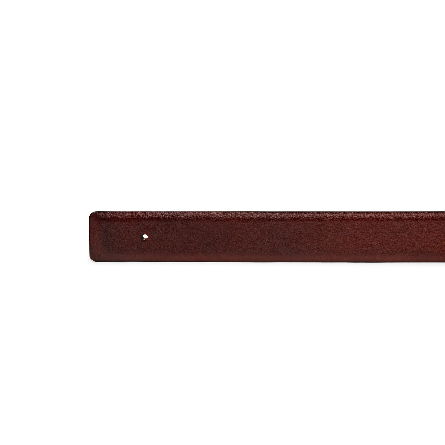 Brown leather belt strap - 3