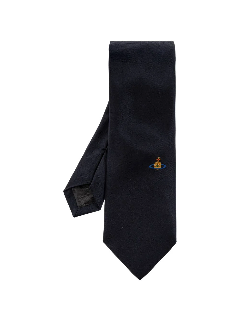 Orb-embroidered silk tie - 1