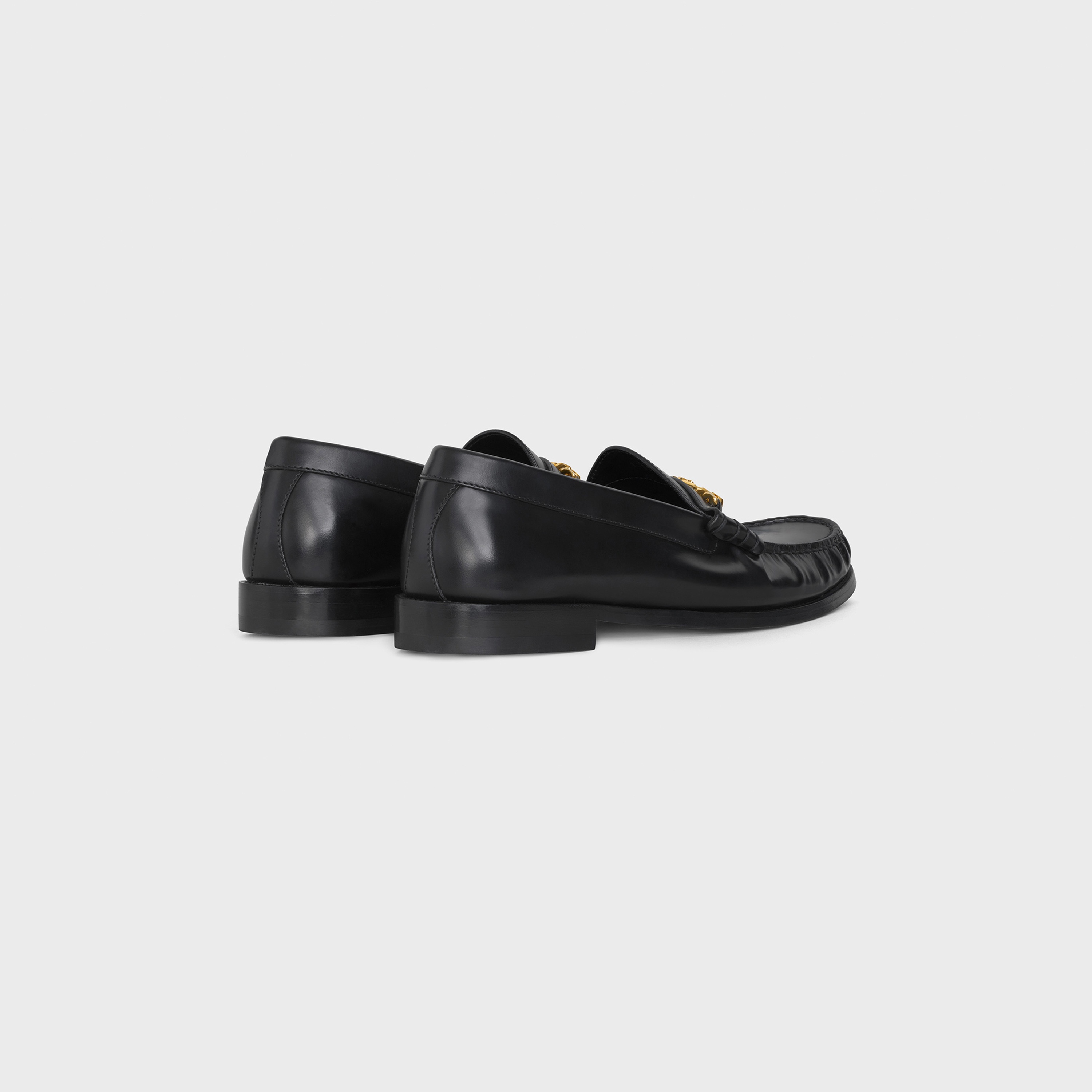 CELINE LUCO CHAIN TRIOMPHE LOAFER IN POLISHED CALFSKIN - 3