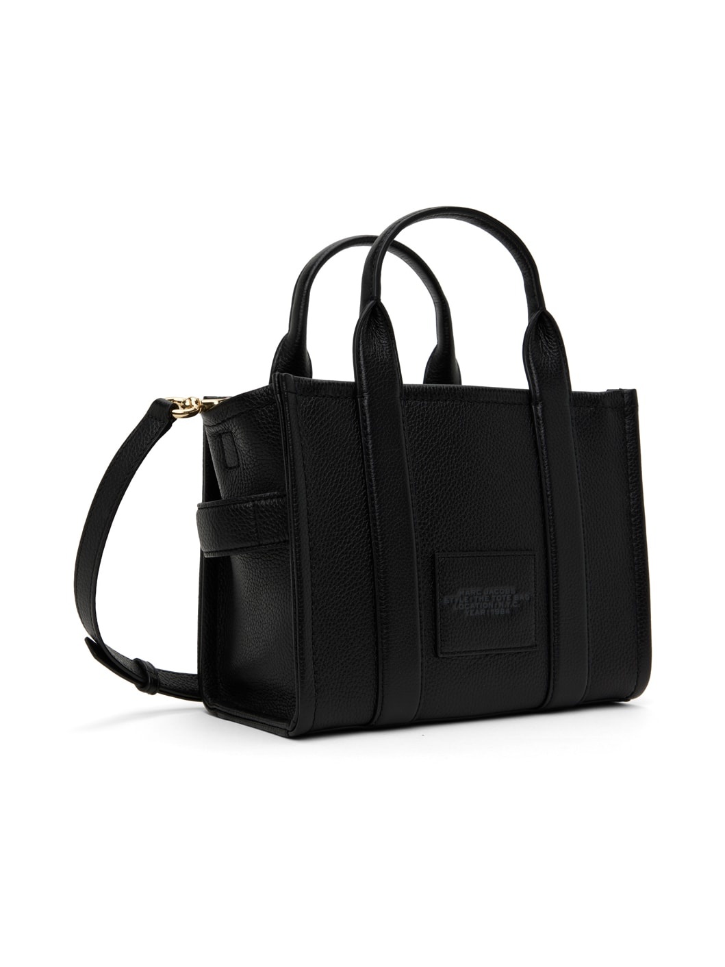 Black 'The Leather Small Tote Bag' Tote - 3