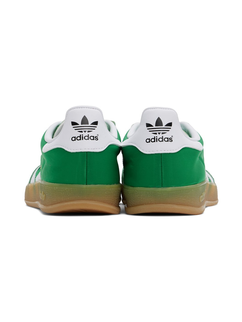 adidas Originals Green & White Gazelle Indoor Sneakers outlook