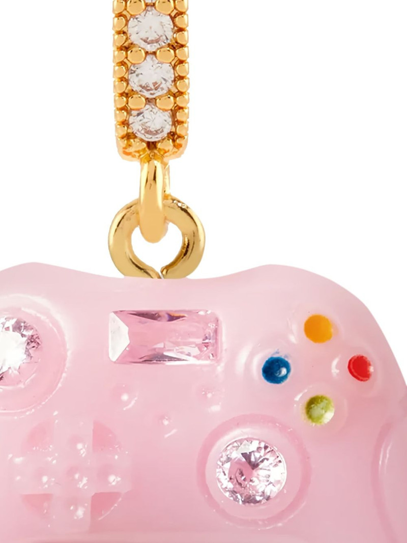CRYSTAL HAZE Gamer zirconia-embellished pendant outlook