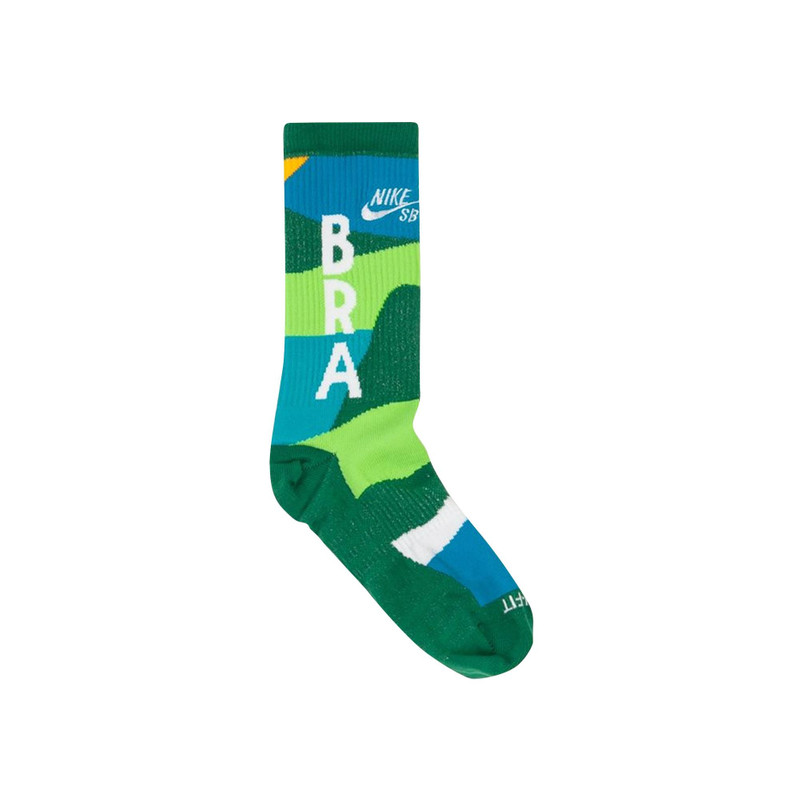 Nike SB x Parra Brazil Federation Kit Socks 'White/Clover' - 1