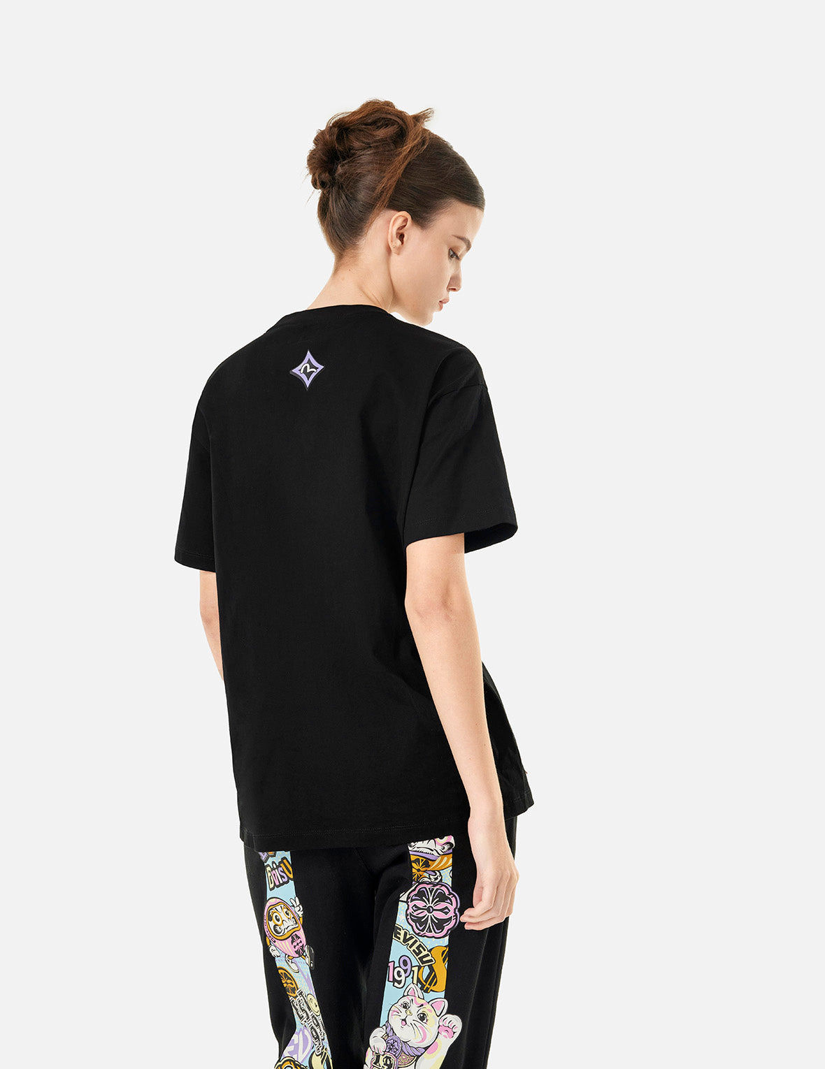 MULTI PRINT BOYFRIEND T-SHIRT - 6