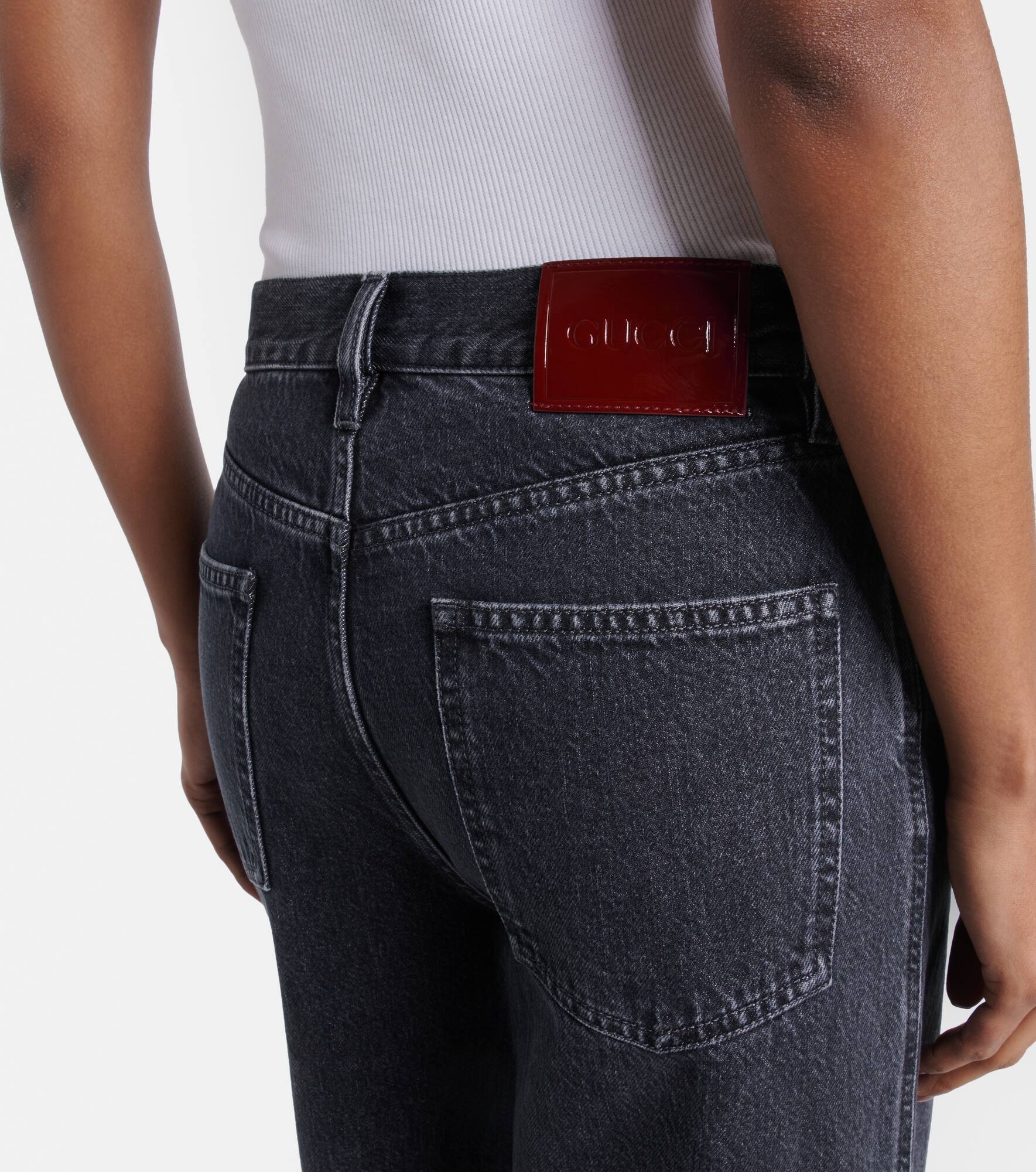 High-rise wide-leg jeans - 6