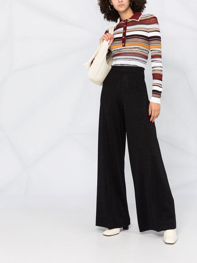 Missoni striped knit polo top outlook