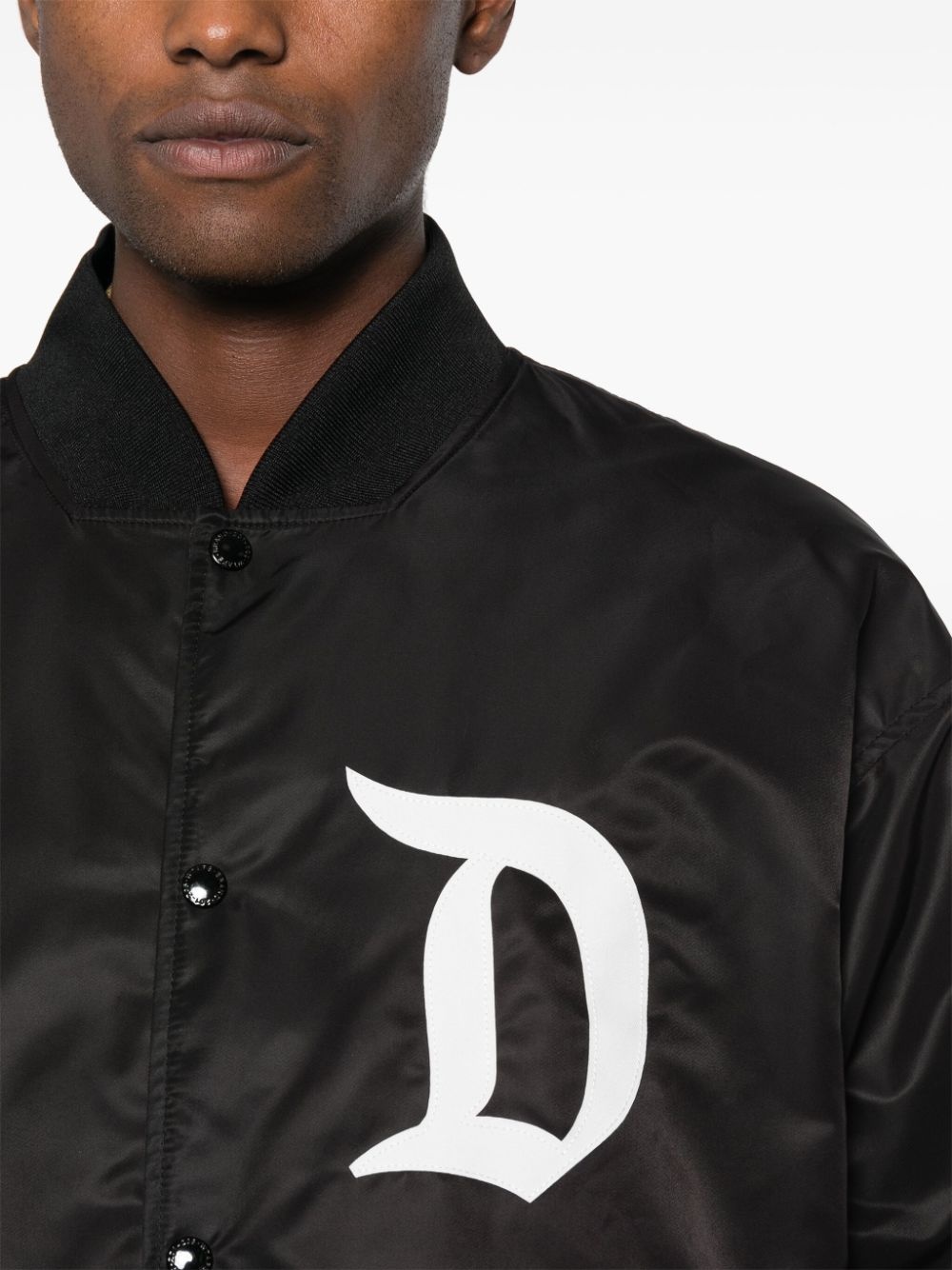 DSQD Team logo-print bomber jacket - 5