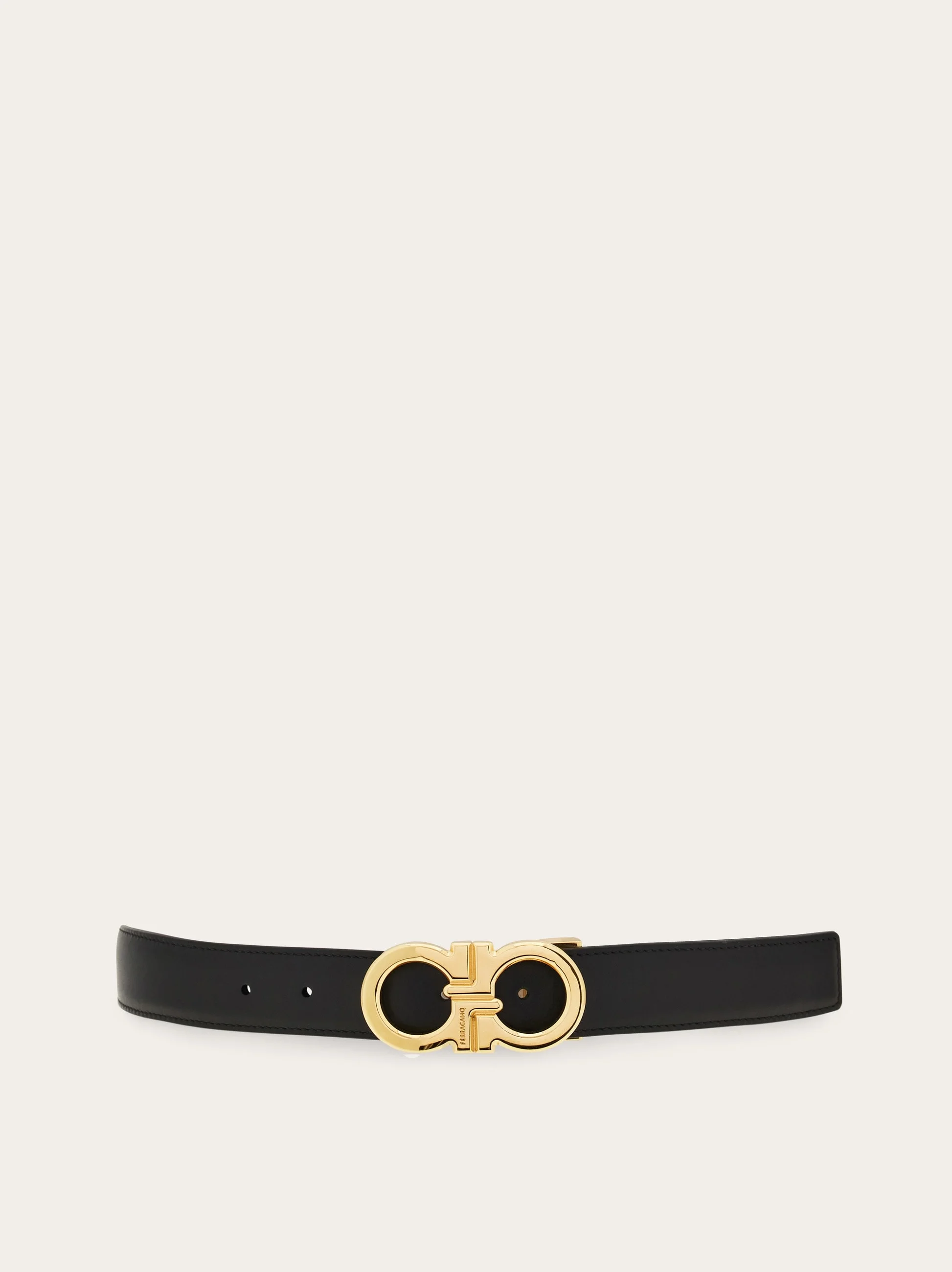 Reversible and adjustable Gancini belt - 1