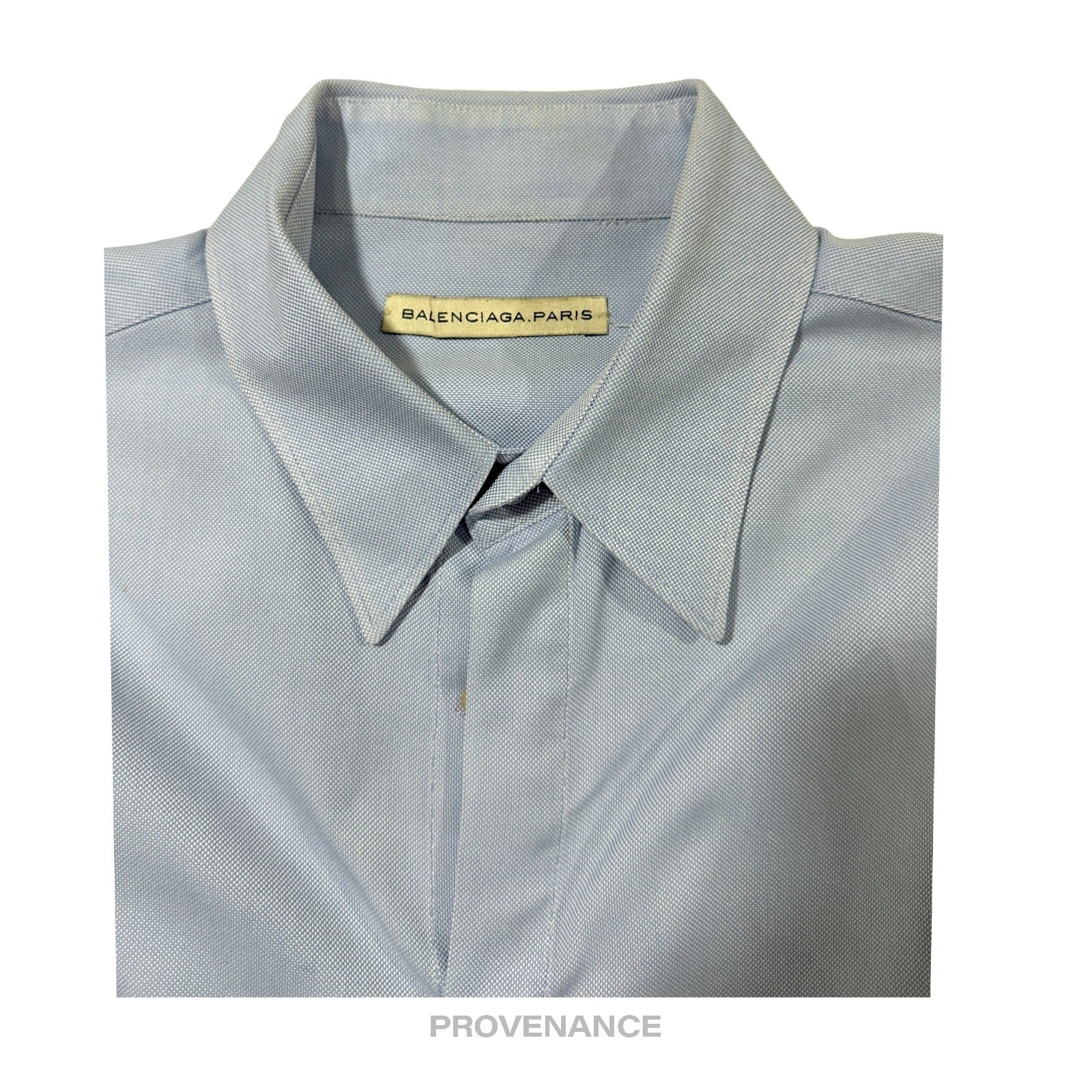 Balenciaga Monogram Woven Shirt - Powder Blue S - 5