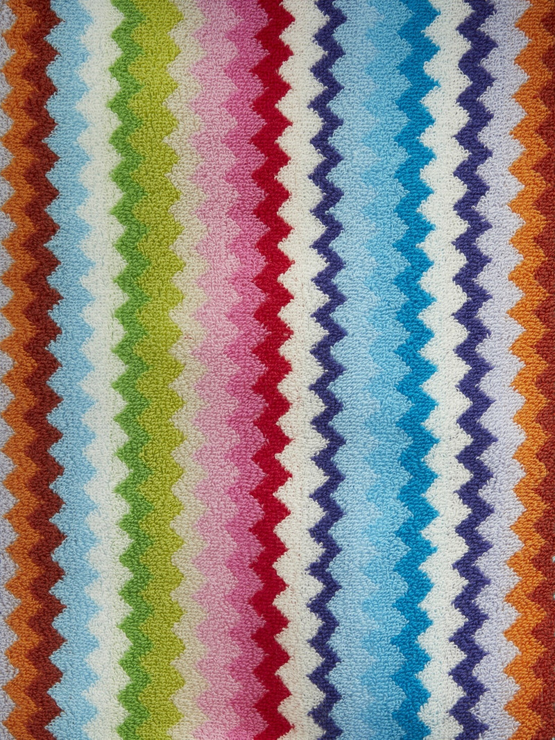 Riverbero bathrobe in zig zag cotton terry 4