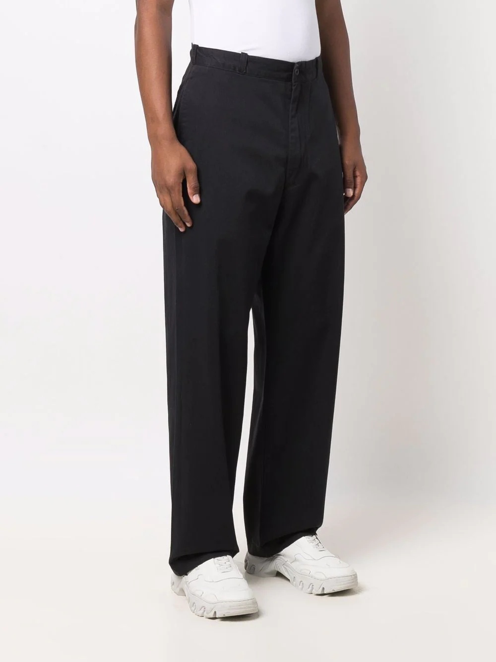 high-waist straight trousers - 3