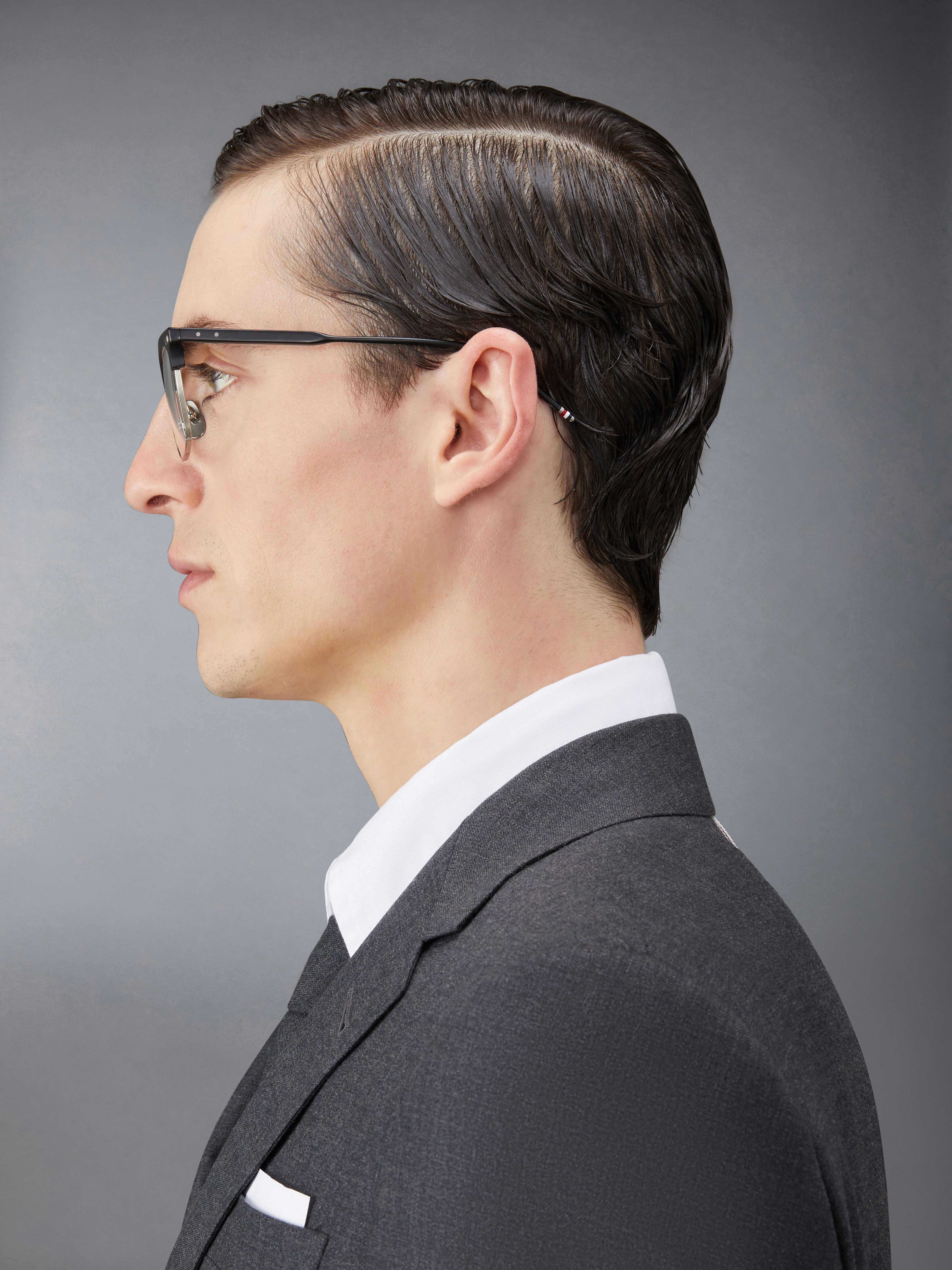 ACETATE AND TITANIUM RECTANGULAR EYEGLASSES - 3
