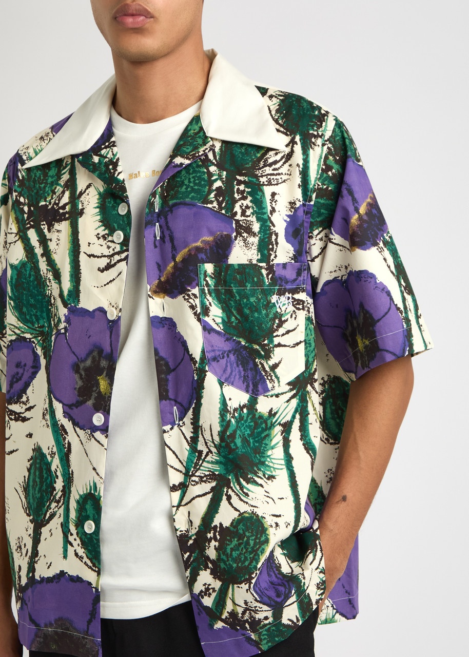 Wales Bonner Highlife Bowling Printed Cotton Shirt - 5
