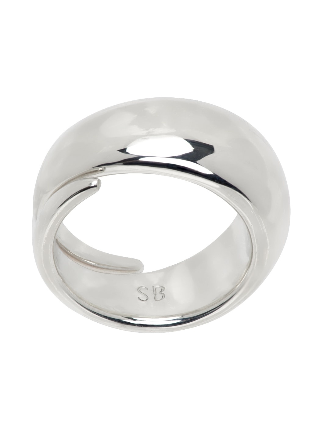 Silver Large Winding Ring - 1