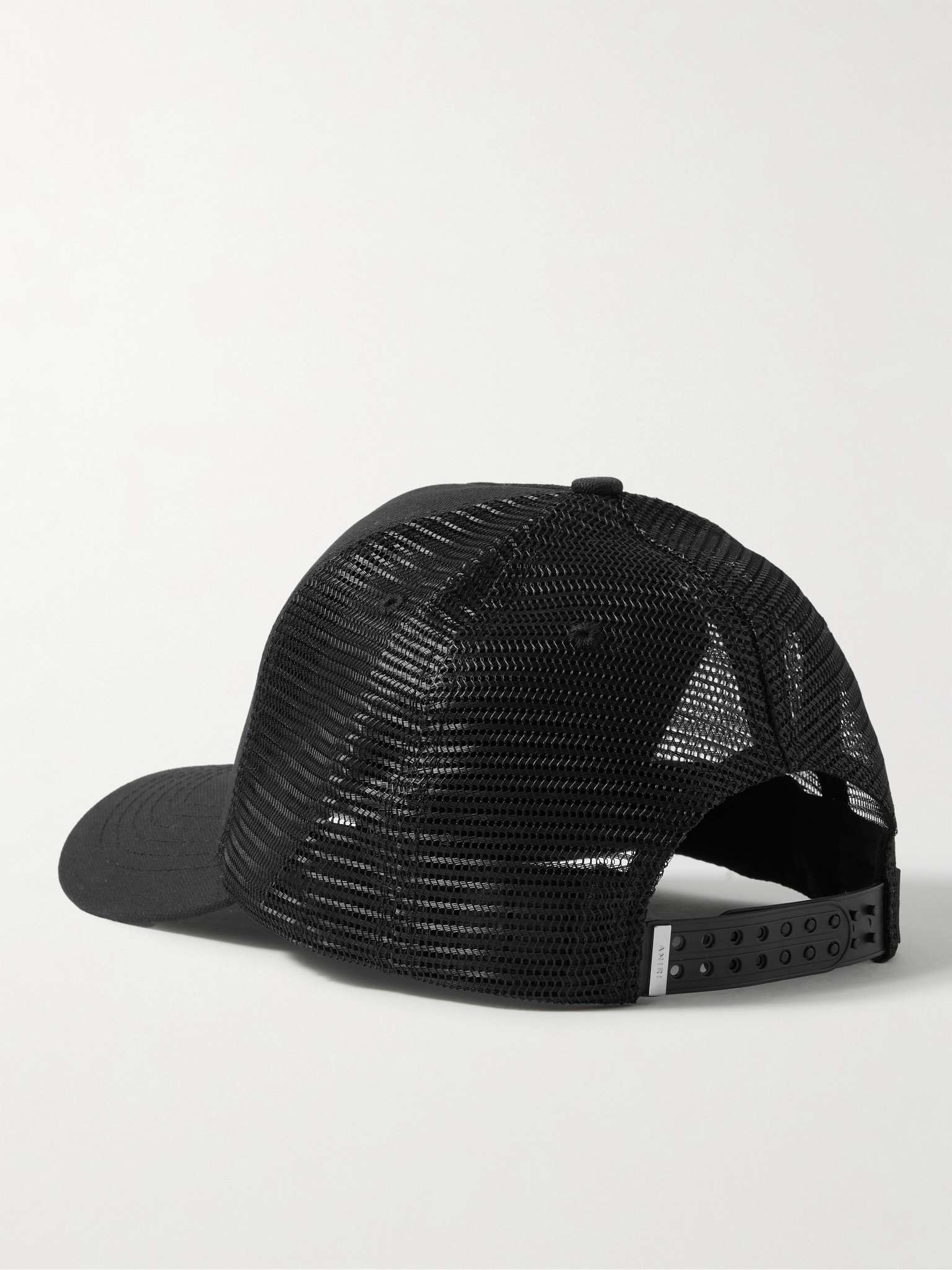 Logo-Print Embroidered Cotton-Canvas and Mesh Trucker Hat - 3